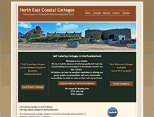 Tablet Screenshot of northeastcoastalcottages.co.uk